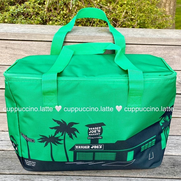 💚NWT💚Trader Joe’s Limited Edition Emerald Green Reusable Insulated Cooler - Picture 3 of 12